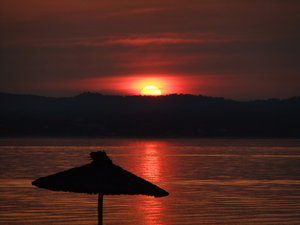 Sonnenuntergang in Thassos