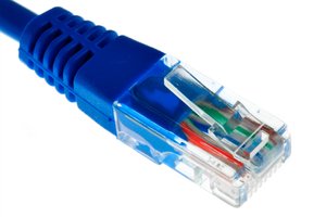Ethernet-Kabel Nahaufnahme: 