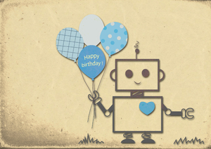 Alles Gute zum Geburtstag Robot Boy