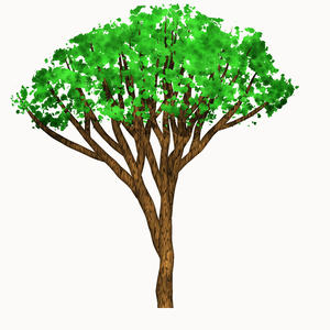 Belaubte Baum-Grafik 1