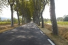 einer einsamen Straße in Frankreich